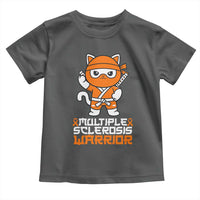 Multiple Sclerosis Warrior Toddler T Shirt Orange Ribbon MS Ninja