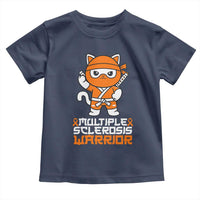 Multiple Sclerosis Warrior Toddler T Shirt Orange Ribbon MS Ninja