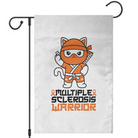 Multiple Sclerosis Awareness Garden Flag Orange Ribbon MS Warrior Ninja - Wonder Print Shop