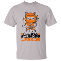 Multiple Sclerosis Awareness T Shirt Orange Ribbon MS Warrior Ninja