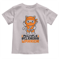 Multiple Sclerosis Awareness Toddler T Shirt Orange Ribbon MS Warrior Ninja