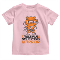 Multiple Sclerosis Awareness Toddler T Shirt Orange Ribbon MS Warrior Ninja