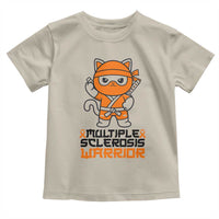 Multiple Sclerosis Awareness Toddler T Shirt Orange Ribbon MS Warrior Ninja