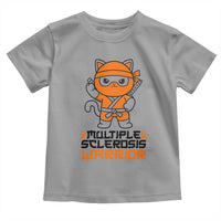 Multiple Sclerosis Awareness Toddler T Shirt Orange Ribbon MS Warrior Ninja