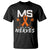 MS Gets On My Nerves Multiple Sclerosis Awareness T Shirt Orange Ribbon