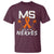 MS Gets On My Nerves Multiple Sclerosis Awareness T Shirt Orange Ribbon