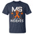 MS Gets On My Nerves Multiple Sclerosis Awareness T Shirt Orange Ribbon