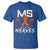 MS Gets On My Nerves Multiple Sclerosis Awareness T Shirt Orange Ribbon