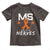 MS Gets On My Nerves Multiple Sclerosis Awareness Toddler T Shirt Orange Ribbon