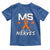 MS Gets On My Nerves Multiple Sclerosis Awareness Toddler T Shirt Orange Ribbon