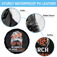 In March We Wear Orange MS Warrior Spare Tire Cover Multiple Sclerosis Support Squad TS10