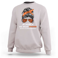 In March We Wear Orange MS Warrior Sweatshirt Multiple Sclerosis Support Squad