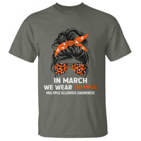 In March We Wear Orange MS Warrior T Shirt Multiple Sclerosis Support Squad