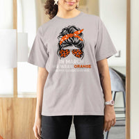 In March We Wear Orange MS Warrior T Shirt For Women Multiple Sclerosis Support Squad