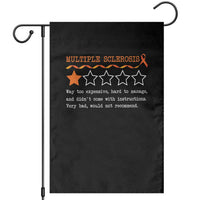 Multiple Sclerosis Awareness Garden Flag Orange Ribbon MS Review Very Bad Would Not Recommend - Wonder Print Shop