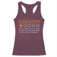Multiple Sclerosis Awareness Racerback Tank Top Orange Ribbon MS Review Very Bad Would Not Recommend