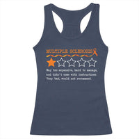 Multiple Sclerosis Awareness Racerback Tank Top Orange Ribbon MS Review Very Bad Would Not Recommend