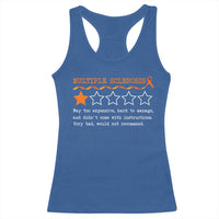 Multiple Sclerosis Awareness Racerback Tank Top Orange Ribbon MS Review Very Bad Would Not Recommend