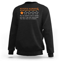 Multiple Sclerosis Awareness Sweatshirt Orange Ribbon MS Review Very Bad Would Not Recommend