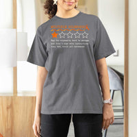 Multiple Sclerosis Awareness T Shirt For Women Orange Ribbon MS Review Very Bad Would Not Recommend