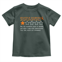 Multiple Sclerosis Awareness Toddler T Shirt Orange Ribbon MS Review Very Bad Would Not Recommend