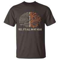 Multiple Sclerosis Awareness T Shirt Orange Ribbon Yes It's All In My Head