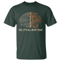 Multiple Sclerosis Awareness T Shirt Orange Ribbon Yes It's All In My Head