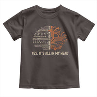Multiple Sclerosis Awareness Toddler T Shirt Orange Ribbon Yes It's All In My Head