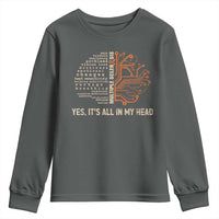 Multiple Sclerosis Awareness Youth Sweatshirt Orange Ribbon Yes It's All In My Head