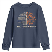 Multiple Sclerosis Awareness Youth Sweatshirt Orange Ribbon Yes It's All In My Head
