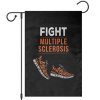 Fight MS Garden Flag Orange Ribbon Multiple Sclerosis Awareness - Wonder Print Shop