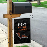 Fight MS Garden Flag Orange Ribbon Multiple Sclerosis Awareness - Wonder Print Shop