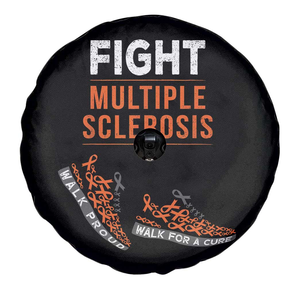 Fight MS Spare Tire Cover Orange Ribbon Multiple Sclerosis Awareness