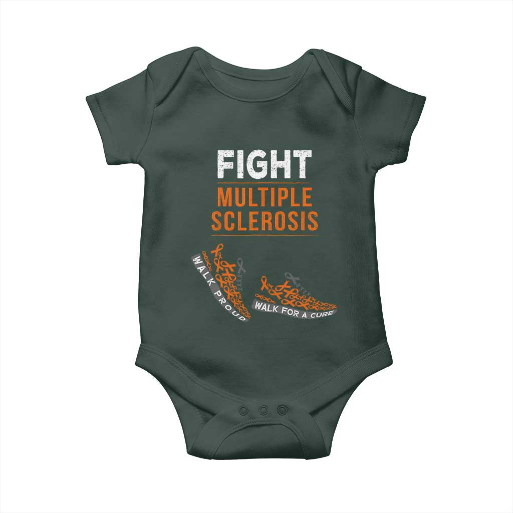 Fight MS Baby Onesie Orange Ribbon Multiple Sclerosis Awareness