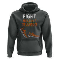 Fight MS Hoodie Orange Ribbon Multiple Sclerosis Awareness