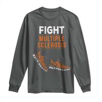 Fight MS Long Sleeve Shirt Orange Ribbon Multiple Sclerosis Awareness