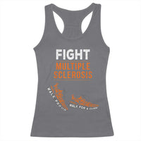 Fight MS Racerback Tank Top Orange Ribbon Multiple Sclerosis Awareness