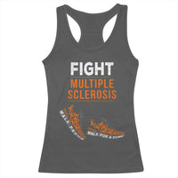 Fight MS Racerback Tank Top Orange Ribbon Multiple Sclerosis Awareness