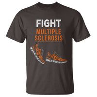 Fight MS T Shirt Orange Ribbon Multiple Sclerosis Awareness