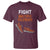 Fight MS T Shirt Orange Ribbon Multiple Sclerosis Awareness