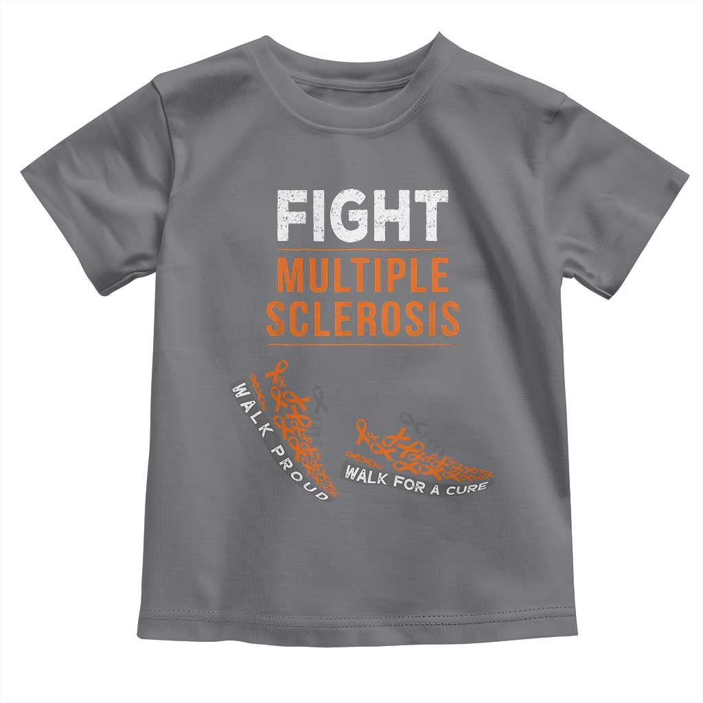 Fight MS Toddler T Shirt Orange Ribbon Multiple Sclerosis Awareness