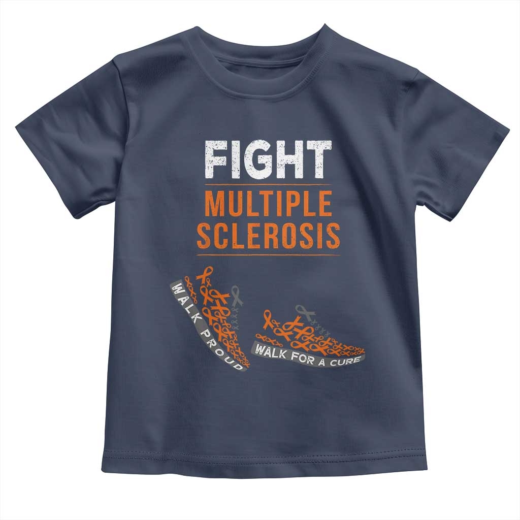 Fight MS Toddler T Shirt Orange Ribbon Multiple Sclerosis Awareness