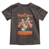 Multiple Sclerosis Awareness Toddler T Shirt Orange Ribbon Fight MS Like A Queen