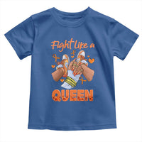 Multiple Sclerosis Awareness Toddler T Shirt Orange Ribbon Fight MS Like A Queen