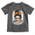 Multiple Sclerosis Awareness Toddler T Shirt Orange Ribbon Support Squad Messy Bun