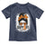 Multiple Sclerosis Awareness Toddler T Shirt Orange Ribbon Support Squad Messy Bun
