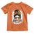 Multiple Sclerosis Awareness Toddler T Shirt Orange Ribbon Support Squad Messy Bun