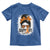 Multiple Sclerosis Awareness Toddler T Shirt Orange Ribbon Support Squad Messy Bun