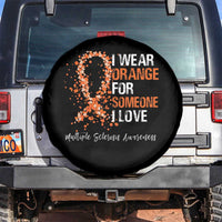 Multiple Sclerosis Awareness Spare Tire Cover Orange Ribbon Wear Orange For Someone I Love