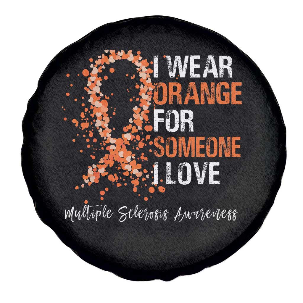 Multiple Sclerosis Awareness Spare Tire Cover Orange Ribbon Wear Orange For Someone I Love